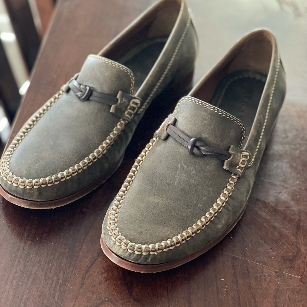 Brown Leather  Loafers / Trask brand / men sz 8
